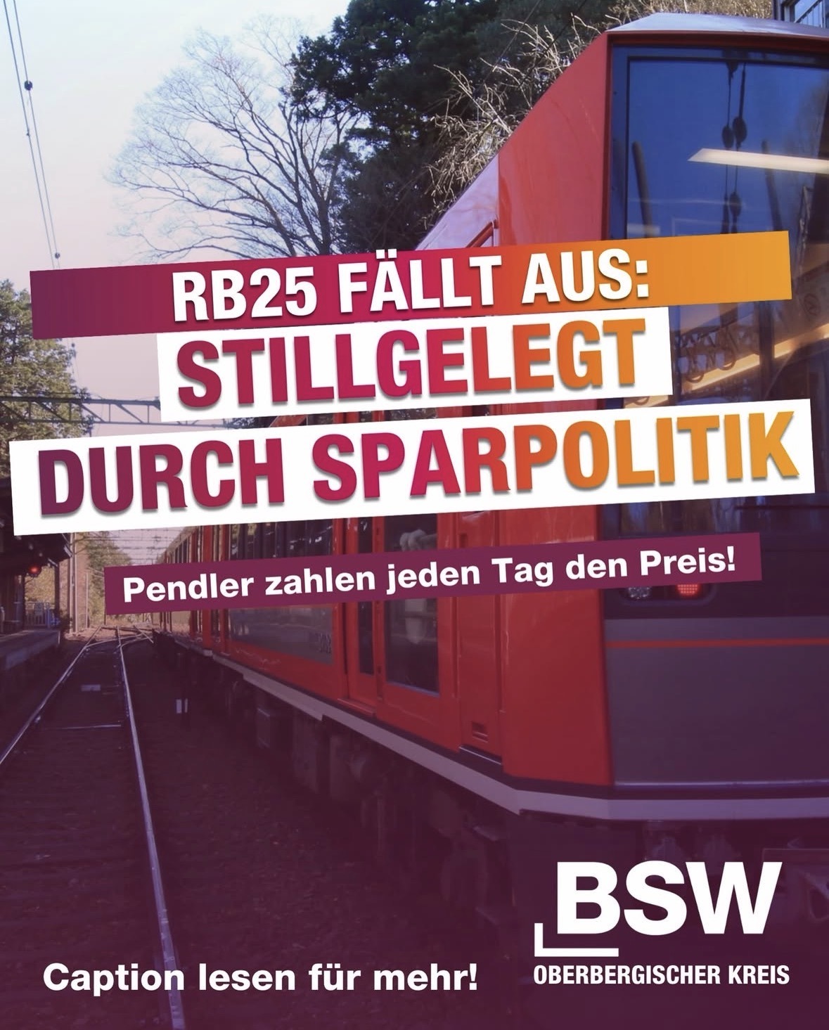 🚧 RB 25 fällt nachts aus