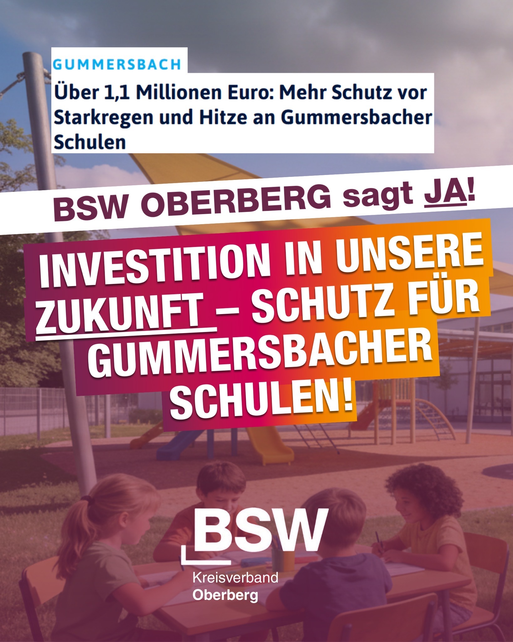 🌦️🏫 Investition in unsere Zukunft – Schutz für Gummersbacher Schulen!