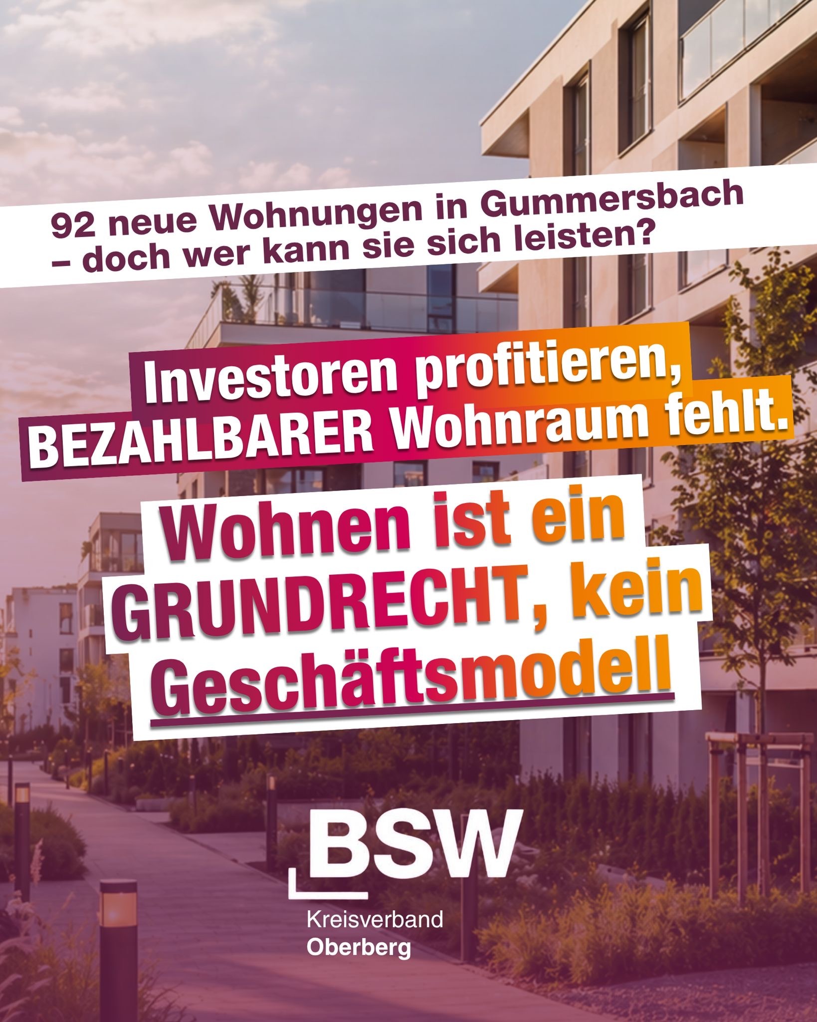 Neuer Wohnraum in Gummersbach für Investoren